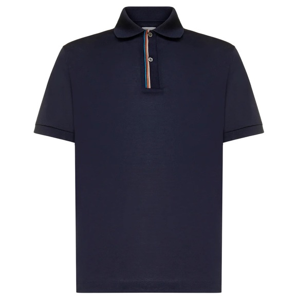 Paul Smith Short Sleeved Striped Trim Polo Shirt